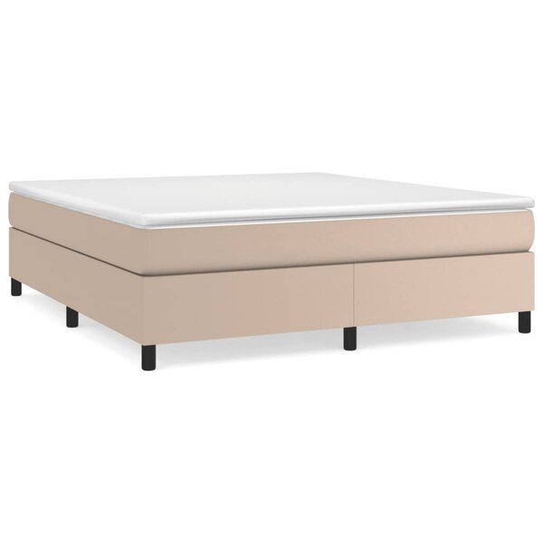 vidaXL Cadre de lit sans matelas cappuccino 180x200 cm similicuir