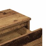 vidaXL Tables de chevet 2 Pièces vieux bois 40x30x39 cm bois ingénierie