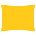 vidaXL Voile de parasol tissu oxford rectangulaire 5x7 m jaune