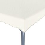 vidaXL Tonnelle 400x300 cm Crème Aluminium