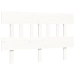 vidaXL Cadre de lit sans matelas blanc 120x200 cm bois massif
