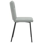 vidaXL Chaises à manger lot de 4 Gris clair Velours