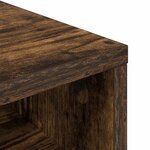 vidaXL Basboard avec tiroir Chêne fumé 72 x 22 5 x 38 cm