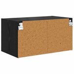 vidaXL Meuble mural Chêne noir 68 x 37 x 35 cm Bois d'ingénierie