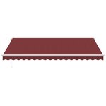 vidaXL Auvent rétractable automatique bordeaux 450x350 cm