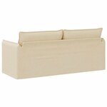 vidaXL Canapé Crème 196 x 82 x 85 cm tissu