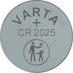 Pile bouton lithium 'Electronics' CR2025 3 Volt  170mAh VARTA