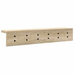 vidaXL Porte-manteau mural Chêne sonoma 60 x 10.5 x 10.5 cm