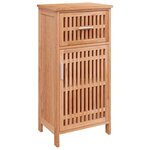 vidaXL Ensemble de meubles de salle de bain 4 Pièces Bois massif de noyer