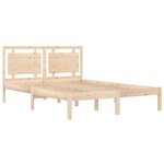 vidaXL Cadre de lit Bois massif 120x200 cm