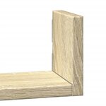 vidaXL Étagères murales 3 Pièces chêne sonoma bois d'ingénierie