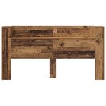 vidaXL Tête de lit Bois ancien 200 x 15 x 103 5 cm Bois d'ingénierie