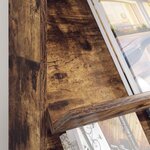 vidaXL Étagère à magazines avec étagère Chêne fumé 70 x 41 x 126 cm