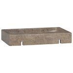 vidaXL Lavabo mural gris 38x24x6 5 cm marbre