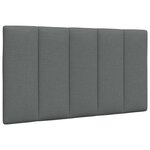 vidaXL Cadre de lit sans matelas gris foncé 90x190 cm tissu