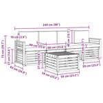 vidaXL Ensemble de canapés d'extérieur 5 pc