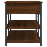 vidaXL Banc à chaussures chêne marron 100x42 5x50 cm bois d'ingénierie