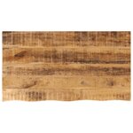 vidaXL Dessus de table 120x60x3 8cm bord vif bois massif manguier brut