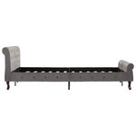 vidaXL Cadre de lit sans matelas gris velours 140x200 cm