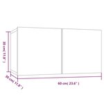 vidaXL Armoire TV suspendue Sonoma gris 60x30x30 cm Bois d'ingénierie
