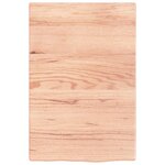 vidaXL Étagère murale marron clair 40x60x2 cm bois chêne massif traité