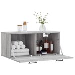 vidaXL Armoire murale sonoma gris 80x36 5x35 cm bois d'ingénierie