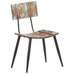 vidaXL Chaises de salle à manger 2 Pièces Bois de récupération solide