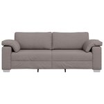 vidaXL Canapé avec coussin Taupe 219 x 77 x 82 cm tissu