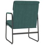 vidaXL Chaise longue Vert foncé 55x64x80 cm Tissu
