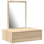 vidaXL Table de Toilette Marron 60 x 40 x 70 cm Bois d'ingénierie