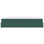 vidaXL Cadre de lit Vert foncé 140 x 200 cm Velours