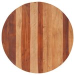 vidaXL Dessus de table bois massif d'acacia rond 25-27 mm 80 cm