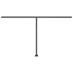 vidaXL Auvent manuel rétractable avec LED 400x350 cm Jaune et blanc