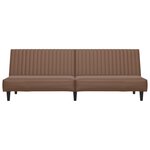 vidaXL Canapé-lit 2 places marron similicuir