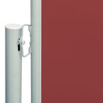 vidaXL Auvent latéral rétractable de patio 180x600 cm Rouge