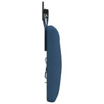 vidaXL Tête de lit suspendue Avec lumière LED Bleu Tissu