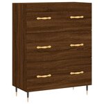vidaXL Buffet chêne marron 69 5x34x90 cm bois d'ingénierie