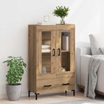 vidaXL Haut Armoire avec tiroir Chêne artisanal 69 5 x 31 x 115 cm