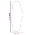 vidaXL Miroir mural Doré 60x25 cm