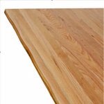 vidaXL Table à manger avec bord vivant 220x80x74 cm bois massif chêne