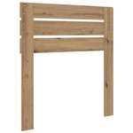 vidaXL Tête de lit Chêne artisanal 75 cm Bois d'ingénierie