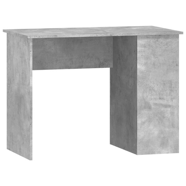 Bureau table poste de travail meuble d'ordinateur informatique étude 100 x 55 x 75 cm bois d'ingénierie gris 02_0023829