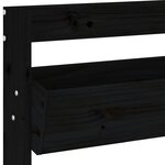 vidaXL Jardinière murale 3 niveaux 60x18 5x110 cm noir bois pin massif