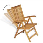Salon de jardin meuble d'extérieur ensemble de mobilier 9 pièces bois de teck massif 02_0018250