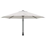 vidaXL Parasol de jardin Beige et Noir 248 x 248 x 148 cm