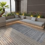 vidaXL Tapis d'extérieur ARAKIL anthracite 80 x 250 cm PP
