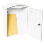 Boîte aux lettres en plastique  Costa E5301  Robuste  Anticorrosion  Blanc