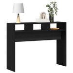 vidaXL Table console Chêne noir 105 x 30 x 80 cm Bois d'ingénierie