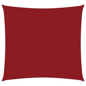 vidaXL Voile de parasol tissu oxford carré 3x3 m rouge