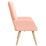 vidaXL fauteuil Rose 62 x 67 x 95 5 cm Tissu Sherpa